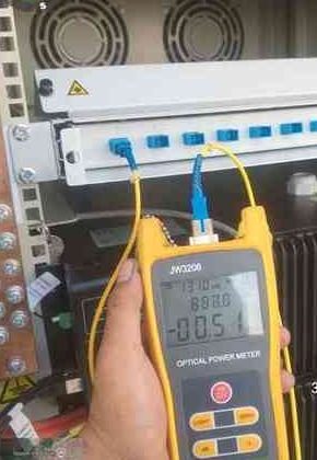Pengukuran daya optik jaringan fiber Medan–Belawan